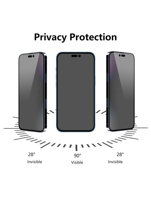 Vitre de protection privacy iPhone 15 Plus/16 Plus