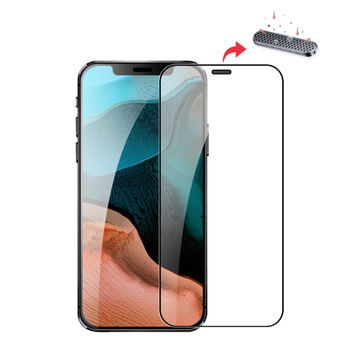 Vitre de protection iPhone XS Max avec filet anti-poussières
