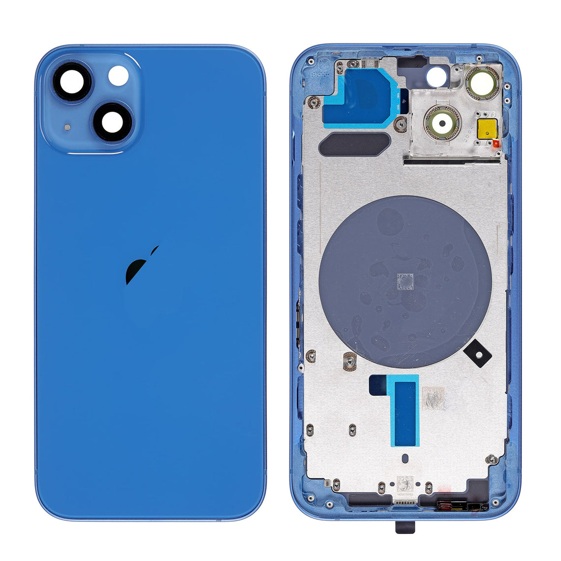 Châssis back housing iPhone 13 bleu