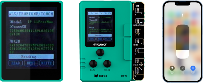 True Tone restore programmer REFOX RP30 (iPhone 7 - iPhone 15 Pro Max)