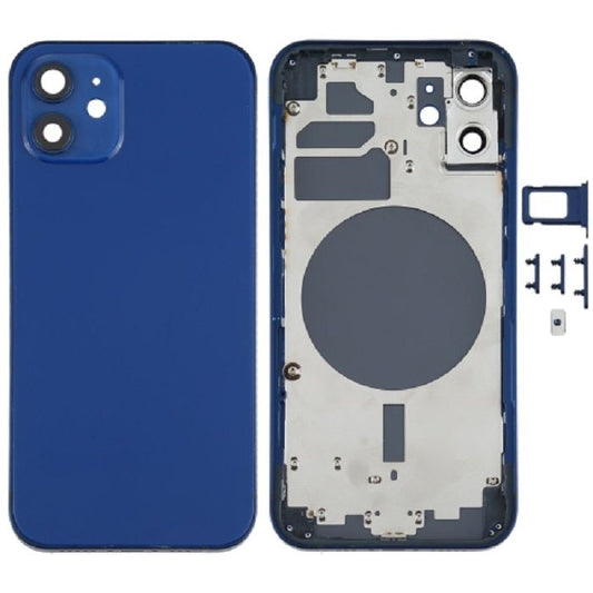 Châssis back housing iPhone 12 bleu